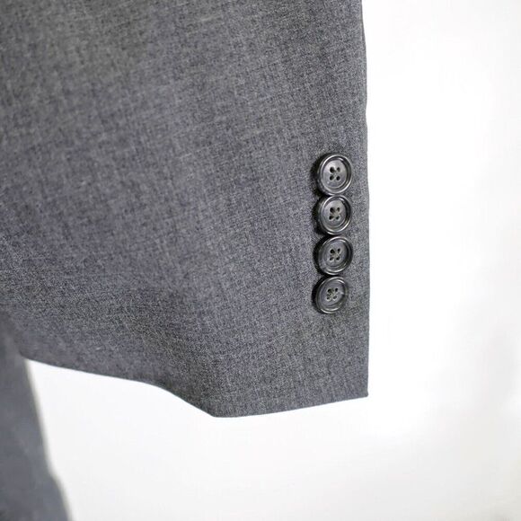 Jos A‎ Bank Wool Gray 40R 2 Button Suit Jacket / Blazer - Picture 3 of 12